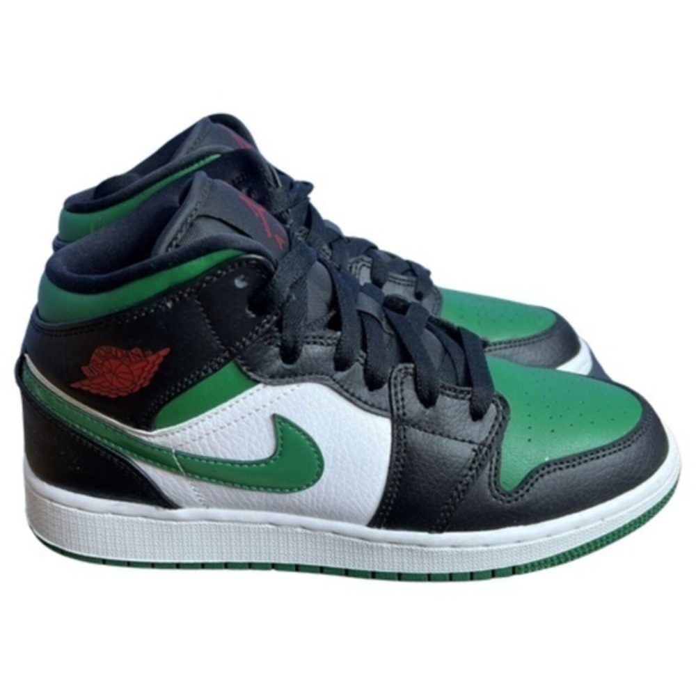 NIKE AIR JORDAN 1 MID GS (YOUTH) "GREEN TOE"